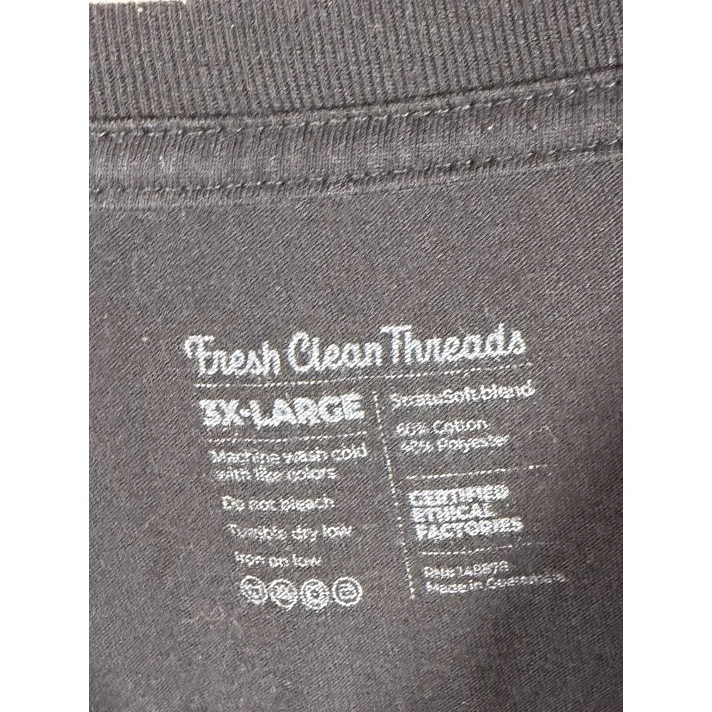 Fresh Clean Threads Lot of 2 Black Long Sleeve StratuSoft Crew Neck Tee Mens 3XL